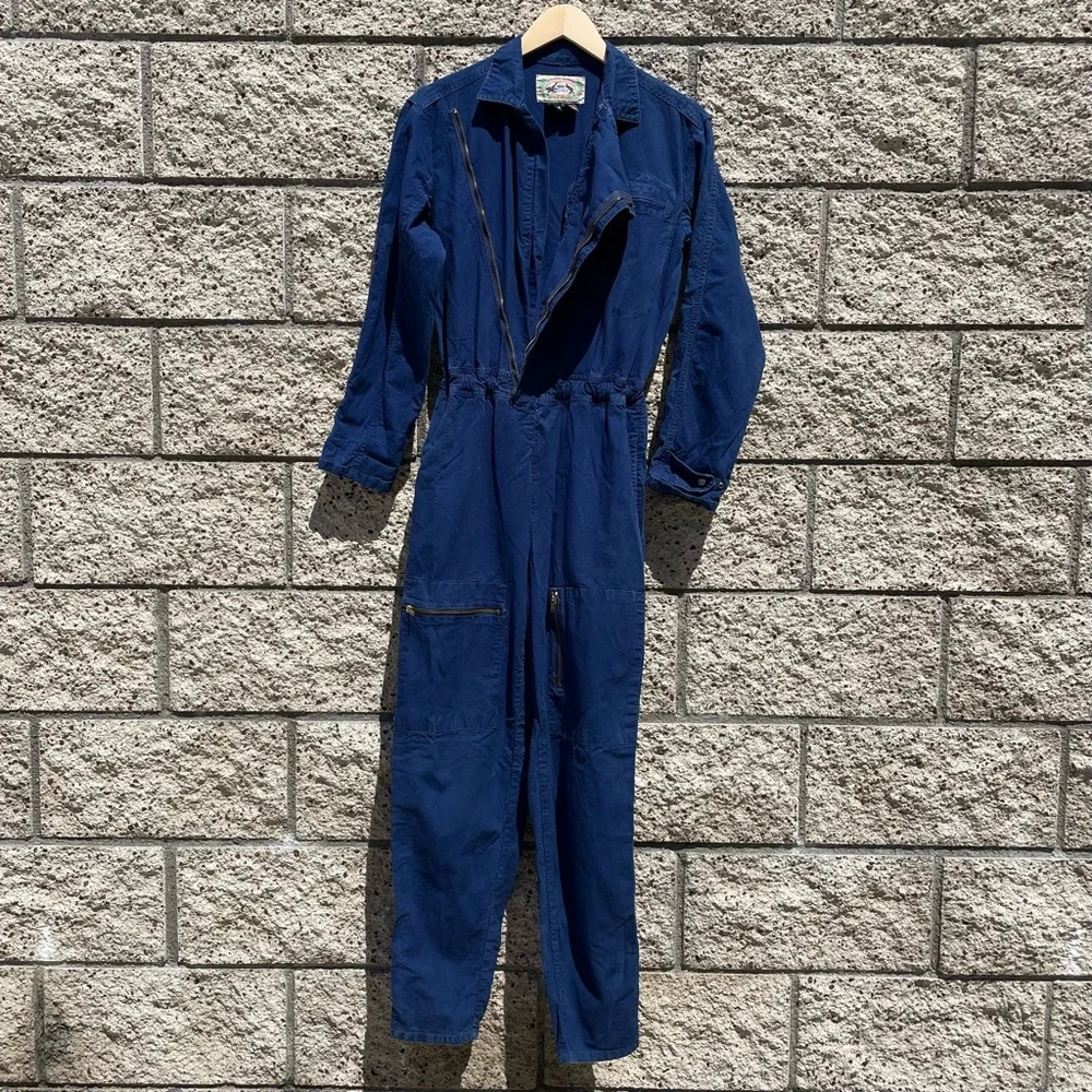 VTG 1970’s Jag Denim Utility Jumpsuit - Picture 2 of 16